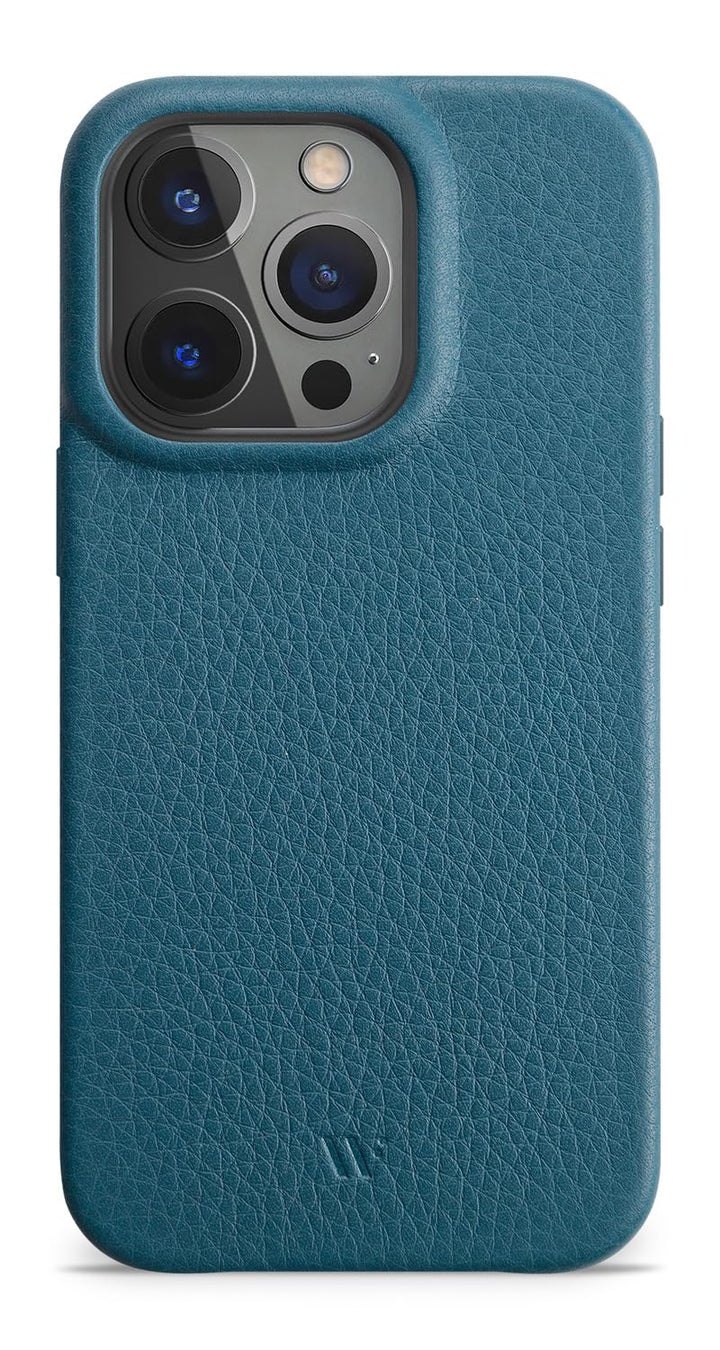 WIIUKA Hülle für iPhone 15 Pro Max, Leder aus Deutschland, Lederhülle extra Dünn, Premium Handyhülle