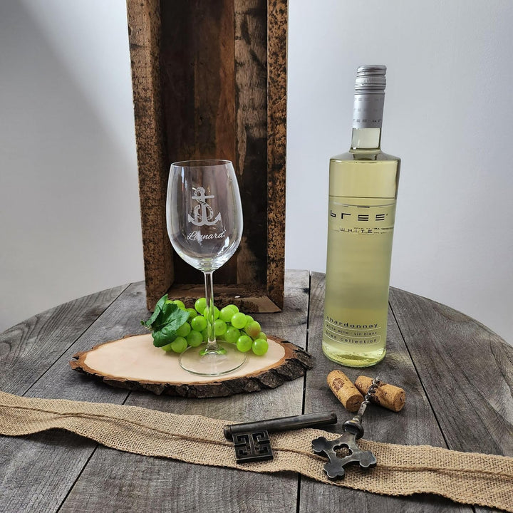 Geschenk zum Valentinstag – Wein Geschenksets – Weinglas mit Gravur 370ml – Geburtstagsgeschenke – G