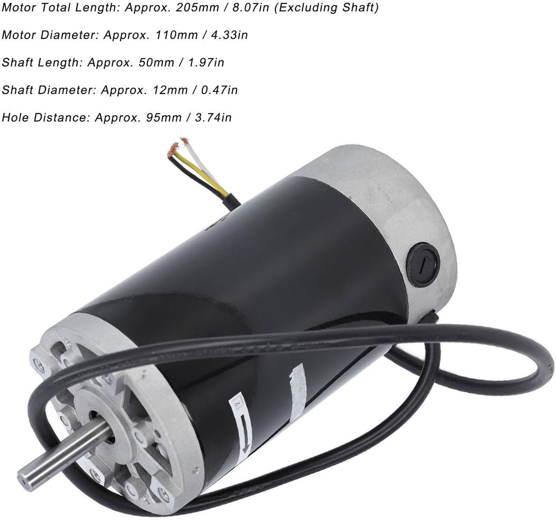 Generic Mini-Drehmaschinenmotor, 2,5 Nm, 1000 W, 4,5 A, Leistungsstarker Gleichstrom-Bürstenmotor fü