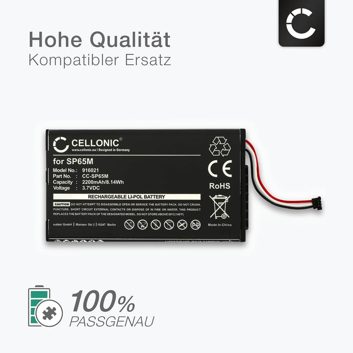 CELLONIC® Ersatz Akku SP65M kompatibel mit Sony PS Vita (PCH-1000 / PCH-1004) / PS Vita (PCH-1100 /