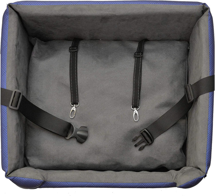 BOUTIQUE ZOO Exclusive Hunde Autositz | Autositz für Hunde, Katzen, Haustier | Rückbank, Beifahrersi