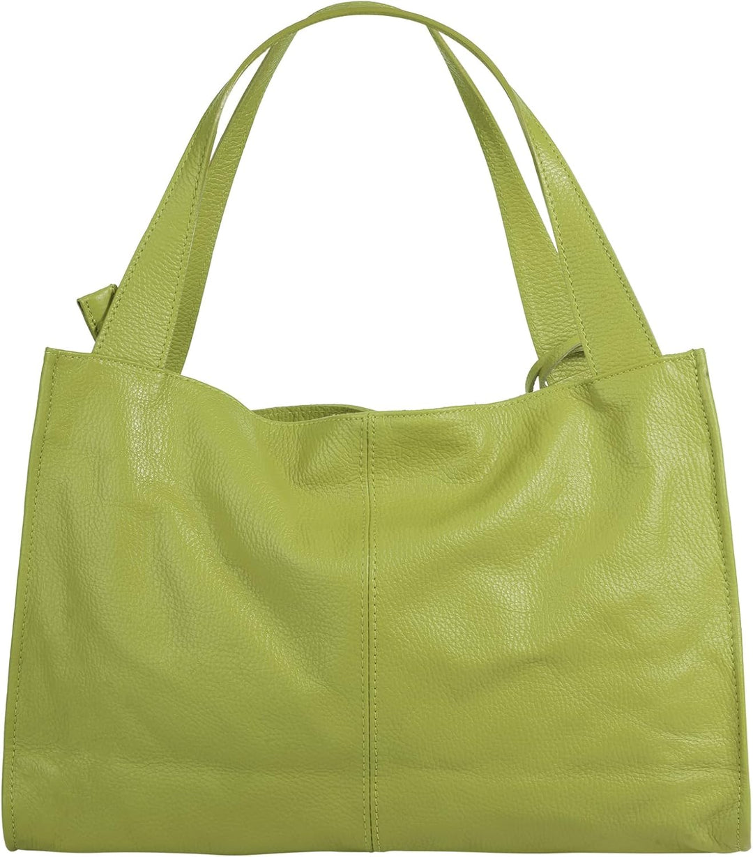 Shopper Echt Leder Damen Made in Italy, Smartphonefach, Ledertasche Damen, Handtasche Echtleder, Umh