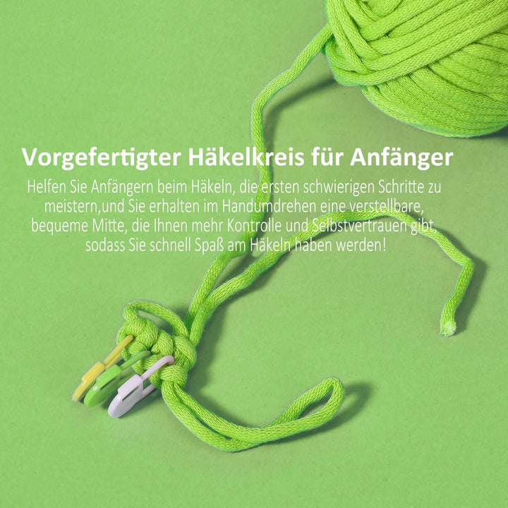 ElysiumEq Häkelset für Anfänger mit Häkelgarn, Häckel Kit für Anfänger für Diy Set Erwachsene, Häkel