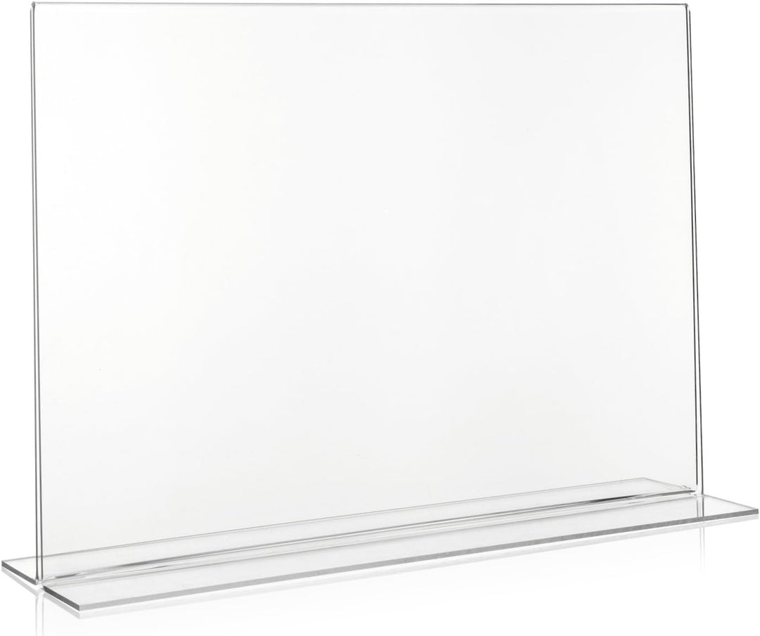 DIN A3 Werbeaufsteller/T-Ständer/T-Aufsteller im Querformat/Tischaufsteller aus original PLEXIGLAS®