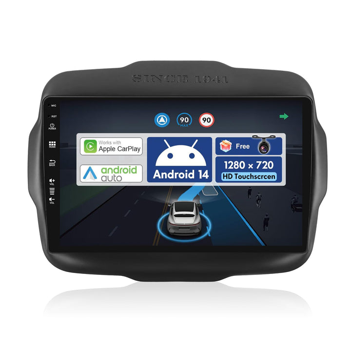 JOYX Android 12 Autoradio Passt für Jeep Renegade (2015-2018) - Rückfahrkamera KOSTENLOS - [2G+32G]