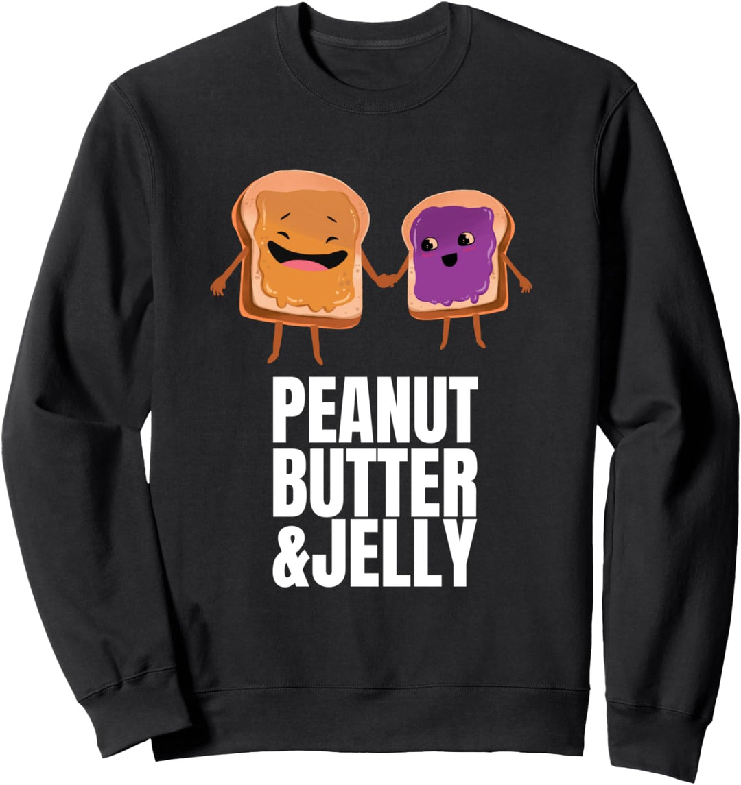 Peanut Butter and Jelly Costume Halloween Matching Couple Sweatshirt
