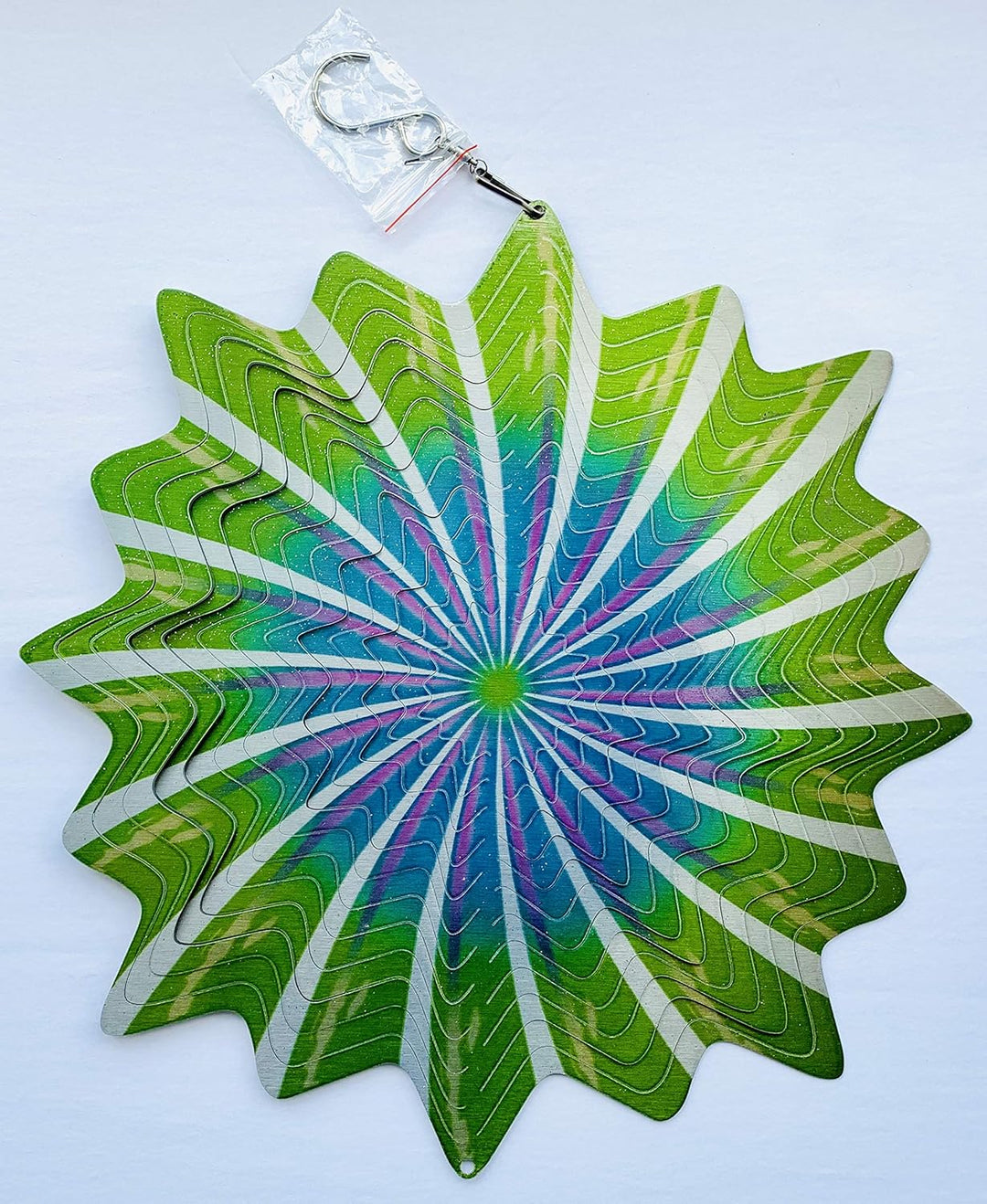 Dundee Deco W1010 Windspiel in Geschenkbox – 3D-Hängende Innen- und Aussendekoration – Mandala – Del