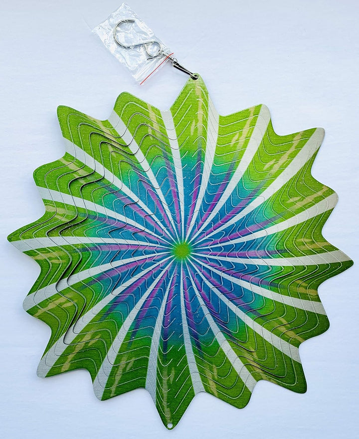 Dundee Deco W1010 Windspiel in Geschenkbox – 3D-Hängende Innen- und Aussendekoration – Mandala – Del