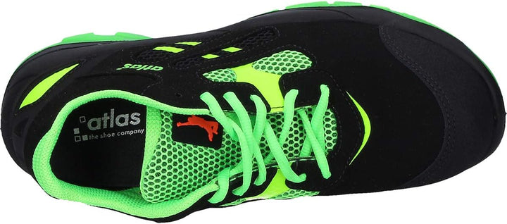 Atlas Flash 2605 XP | ESD - EN ISO 20345 S1P - W10 Arbeits-und Sicherheitsschuhe 47 EU Schwarz Grün,