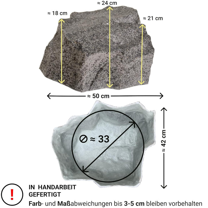Kunstfelsen Für Garten Abdeckung Für Poolpumpe Sandfilteranlage Gullideckel Dekosteine Felsen Für Sc