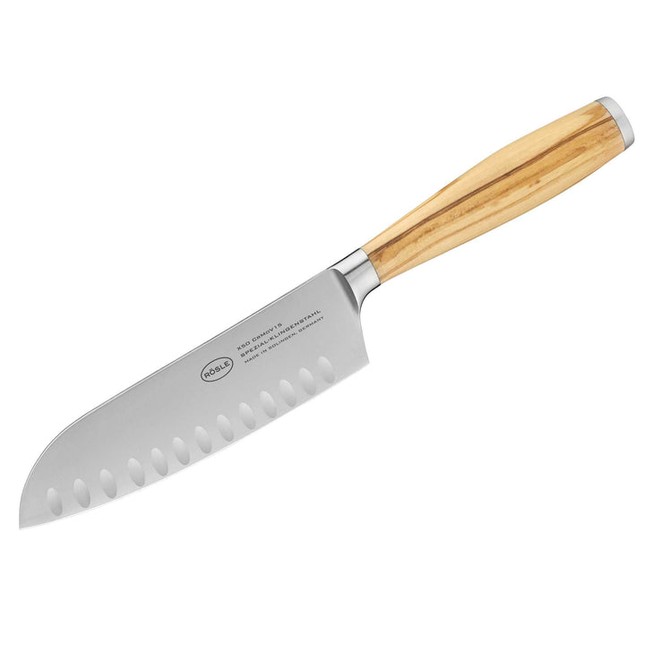 RÖSLE Santokumesser Artesano, Hochwertiges Küchenmesser zum feinen Schneiden von Fleisch, Fisch und