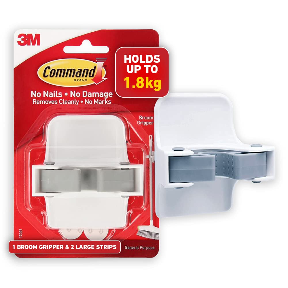 3M Command Adhesive Broom Gripper White 17007-ES 1 Stück, 1 Stück