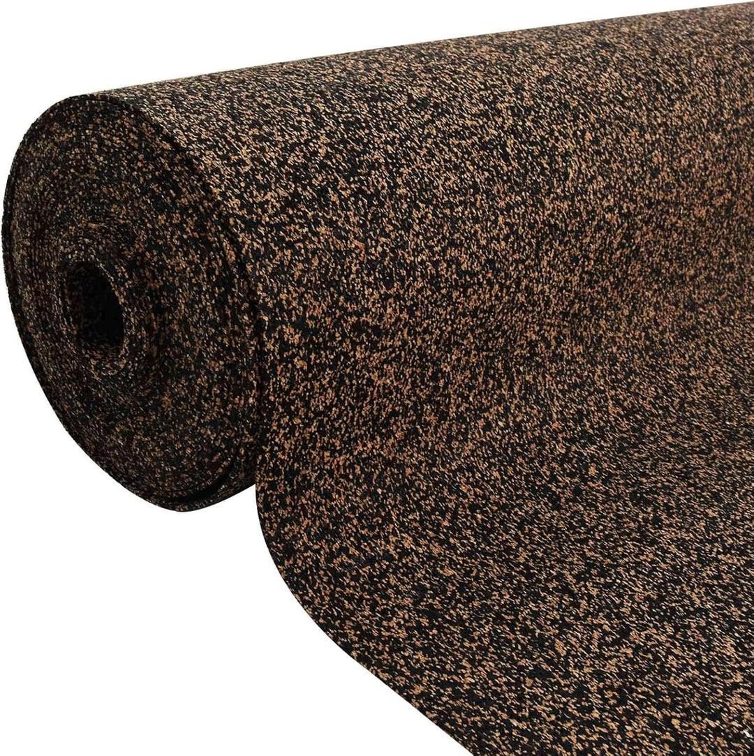 Korkrolle braun 1000 x 100 cm als Pinnwand oder Wandverkleidung aus Kork und Gummi, Braun 1