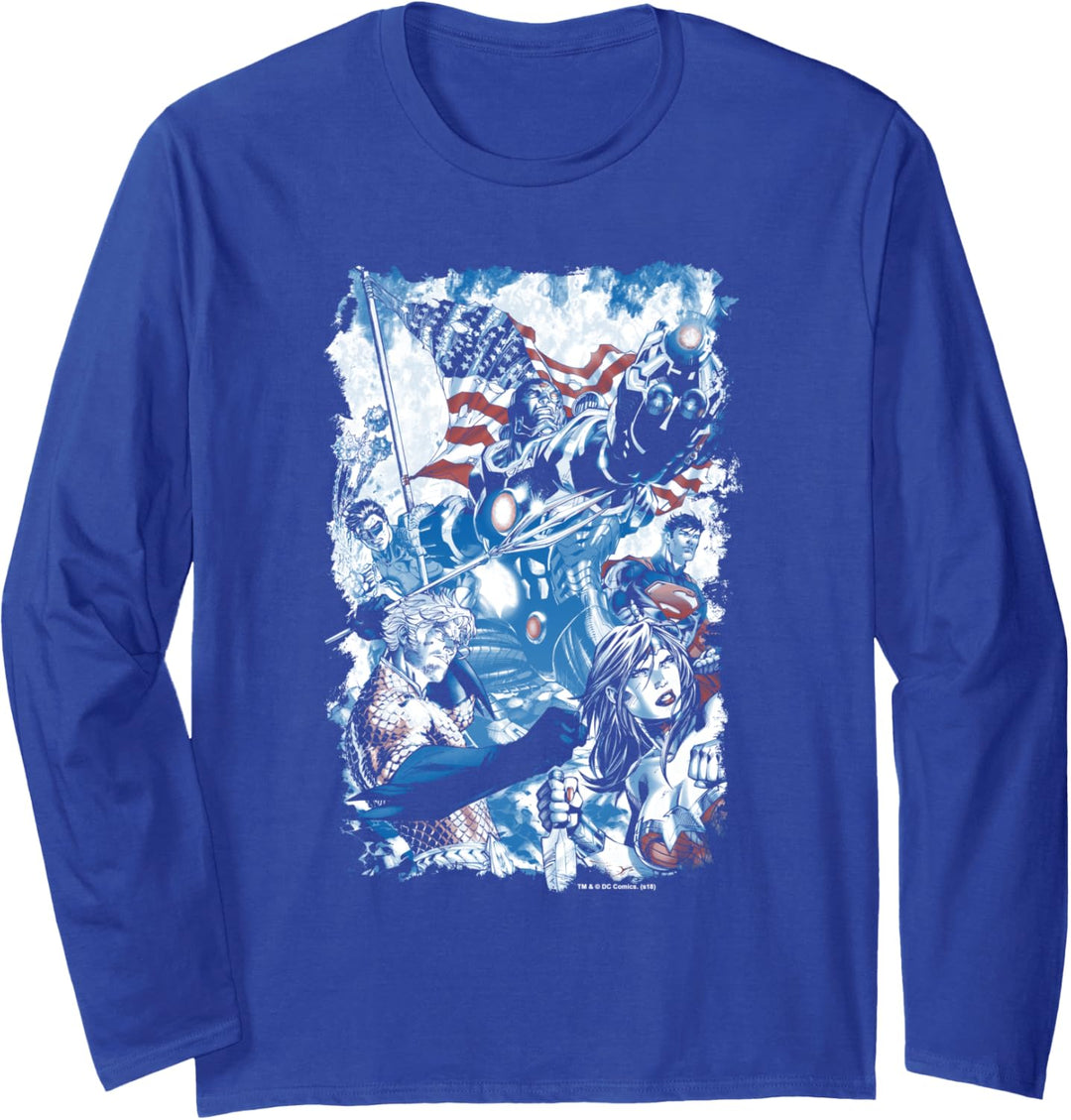 Justice League American Justice Langarmshirt