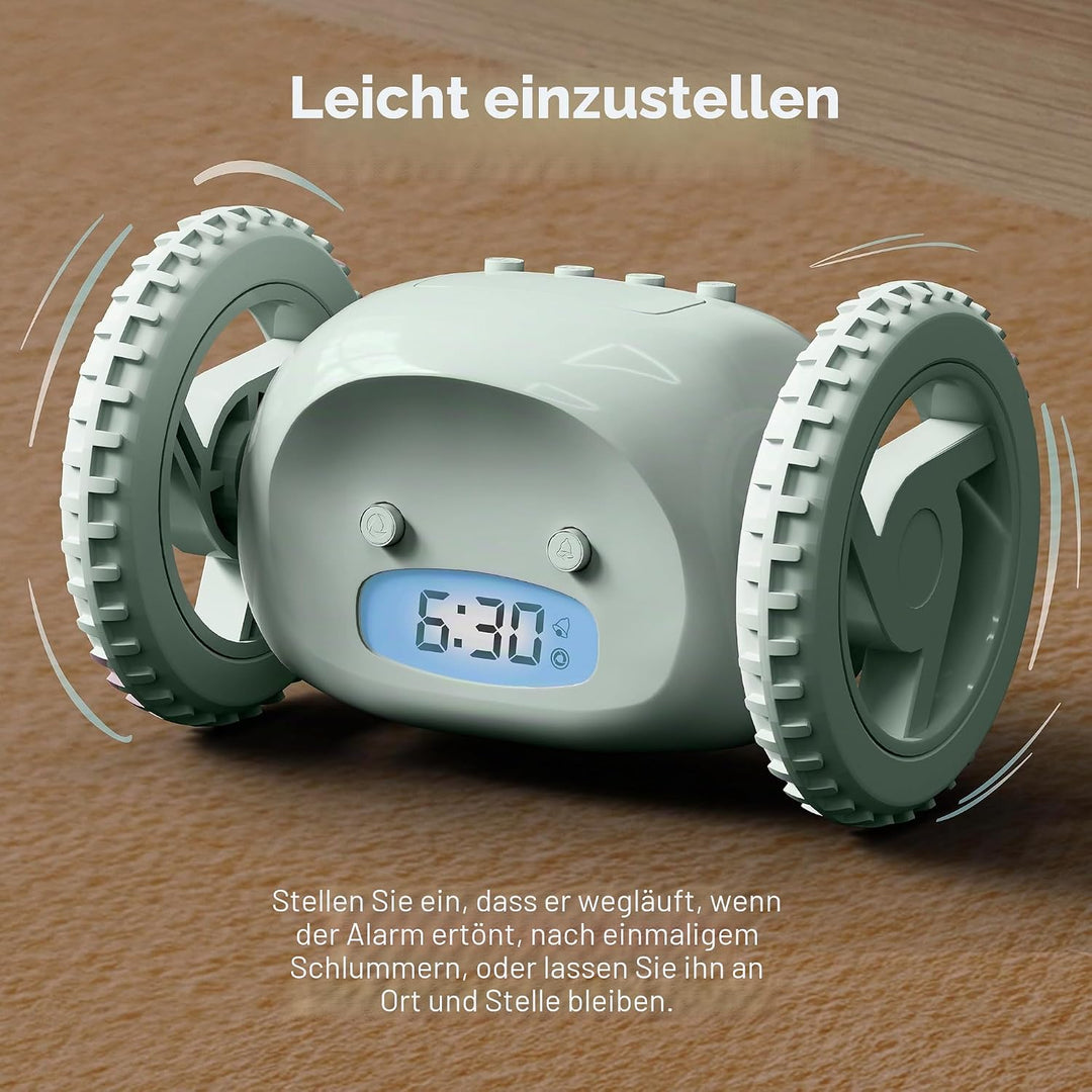 CLOCKY Lauter Wecker Digital Wecker Laut für tiefschläfer Erwachsene Jugendliche Lustig für schwerhö