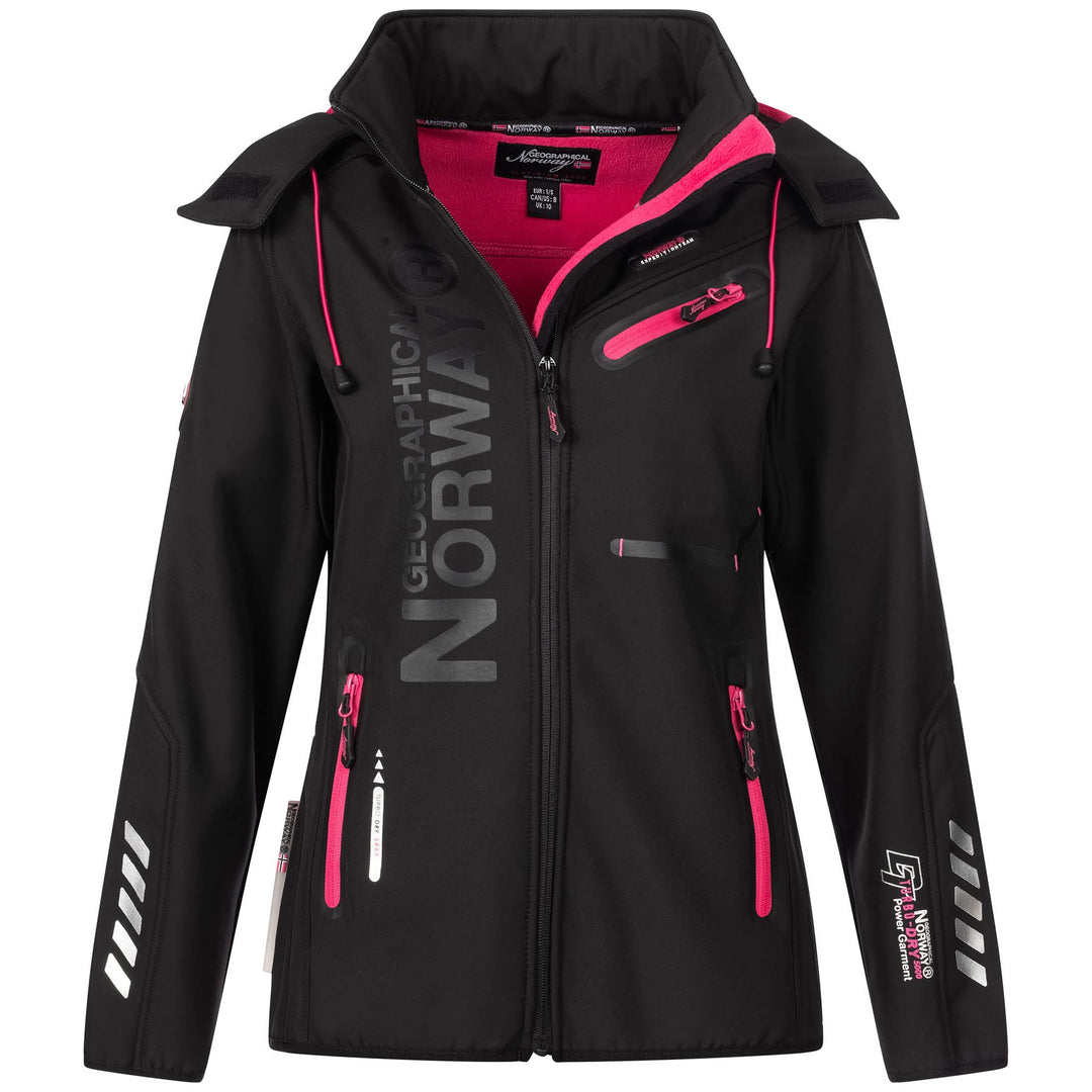 Geographical Norway Damen Softshell Funktions Outdoor Regen Jacke IMS Edition Sport wasserabweisend