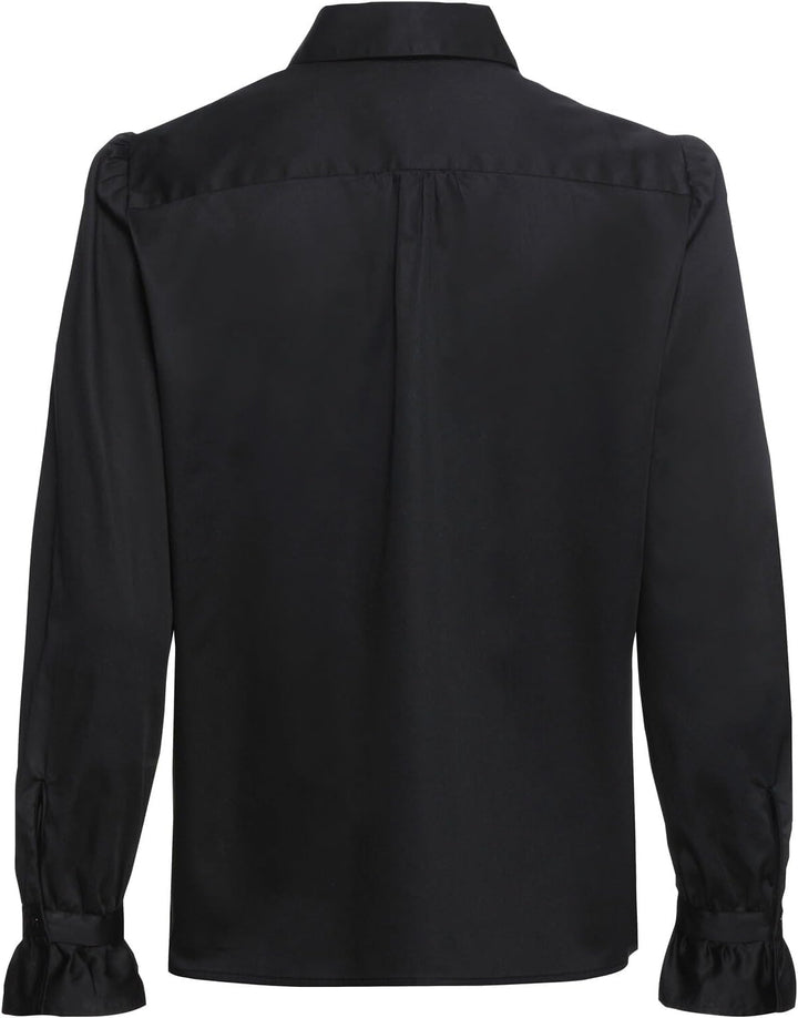 Seidensticker Damen Regular Fit Langarm Bluse 36 Schwarz, 36 Schwarz