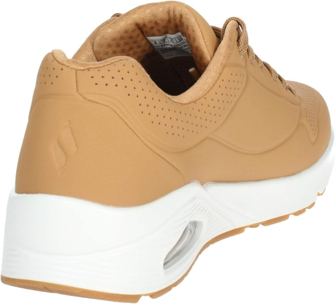 Skechers Herren UNO Stand On AirSneaker 39.5 EU Tan Durabuck Trim, 39.5 EU Tan Durabuck Trim