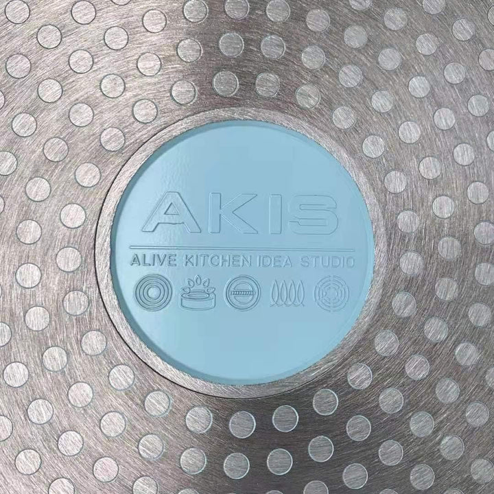AKIS LE MACARON Pfannenset aus Aluminiumguss 2tlg. Bratpfannen 24cm 28cm Blau Pfannen 24cm+ Pfannen