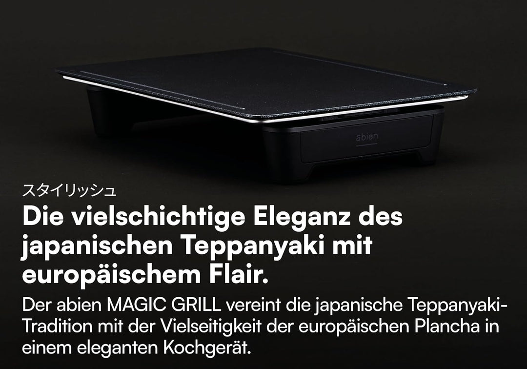 MAGIC GRILL - Teppanyaki Elektrogrill für drinnen und draussen - Japanisches Design für mehr Genuss