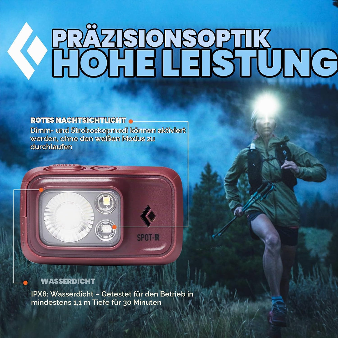 Black Diamond Spot 400-R Stirnlampe Kopflampe Black Einheitsgrösse, Black Einheitsgrösse