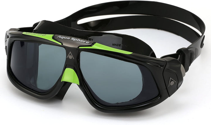 Aquasphere Unisex Seal 2.0 Schwimmbrille Schwarz Grün, Schwarz Grün