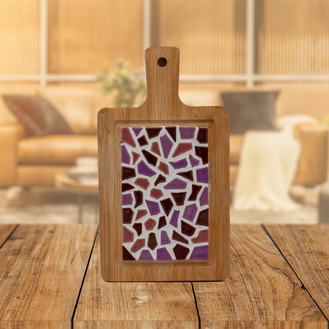 Little Creations mosaik Mini-Servierbrett Altrosa | DIY Bastelset Erwachsene | Gestalte deine eigene