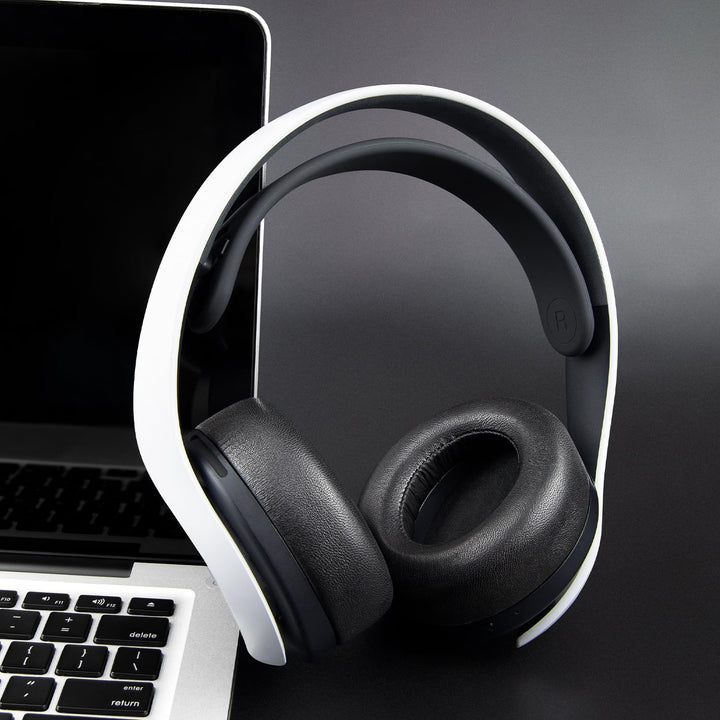SOULWIT Lammfell Ersatz Ohrpolster für Sony PS 5 Pulse PS5 3D Over-Ear Kopfhörer, Ersatzpolster Pols