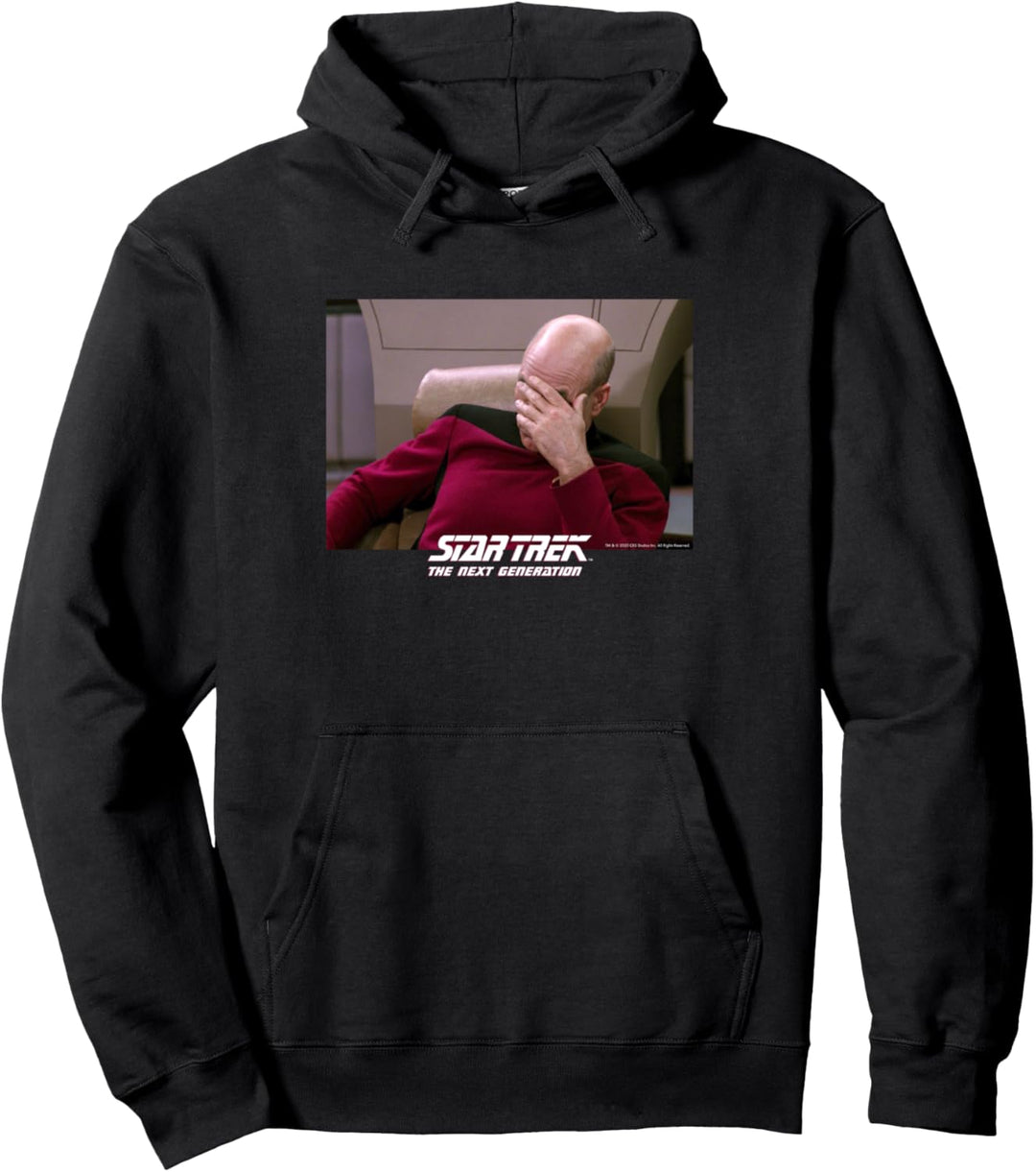 Star Trek: The Next Generation Captain Picard Face Palm Pullover Hoodie