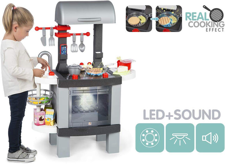 CHICOS - 2in1 BBQ Kochen | Kindergrill mit echtem Kücheneffekt: Die Lebensmittel ändern ihre Farbe b