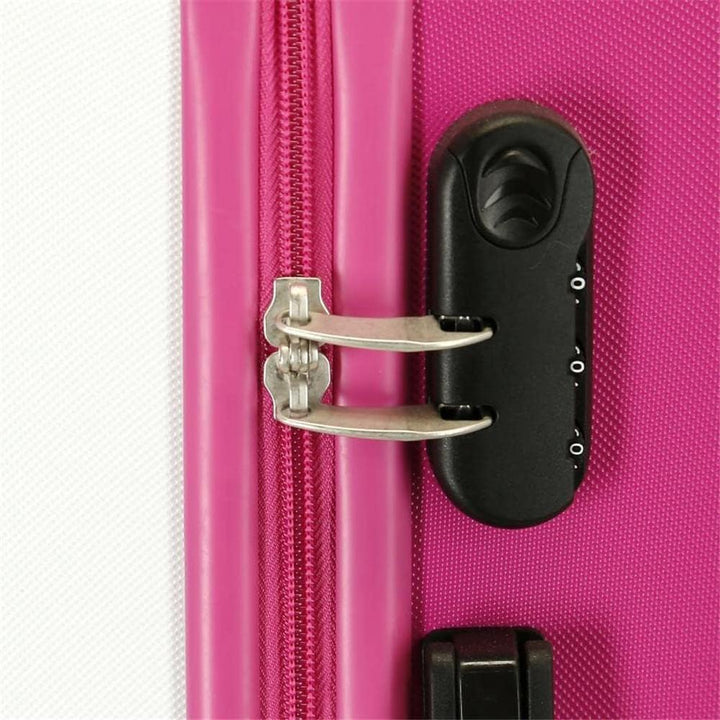 Disney Have A Good Time Minnie So schönes Kofferset Pink 55/65 cm Starres ABS Seitliches Zahlenschlo