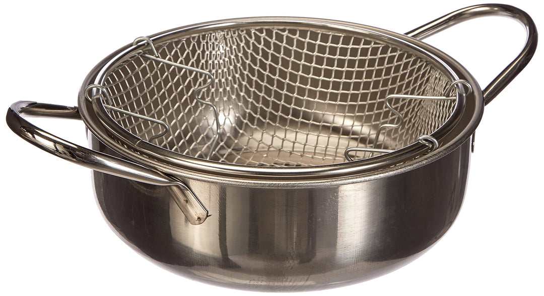 Excèlsa Frittiertopf, Edelstahl, Durchmesser 24 cm., Silber