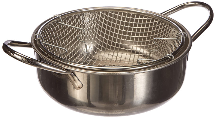 Excèlsa Frittiertopf, Edelstahl, Durchmesser 24 cm., Silber