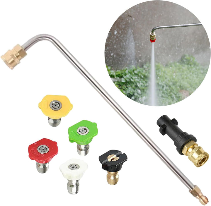 Hochdruckreiniger-Lanzen-Verlängerungsstab, 90 Grad/30 Grad abgewinkelte Sprühlanze für Kärcher K2 K