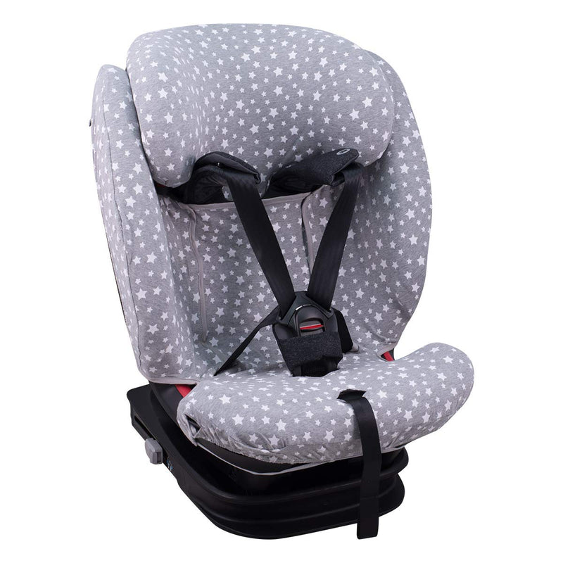 JYOKO Kids Bezug kompatibel mit Bebeconfort, Maxi Cosi Titan Pro, aus Baumwolle (White Star) Titan P