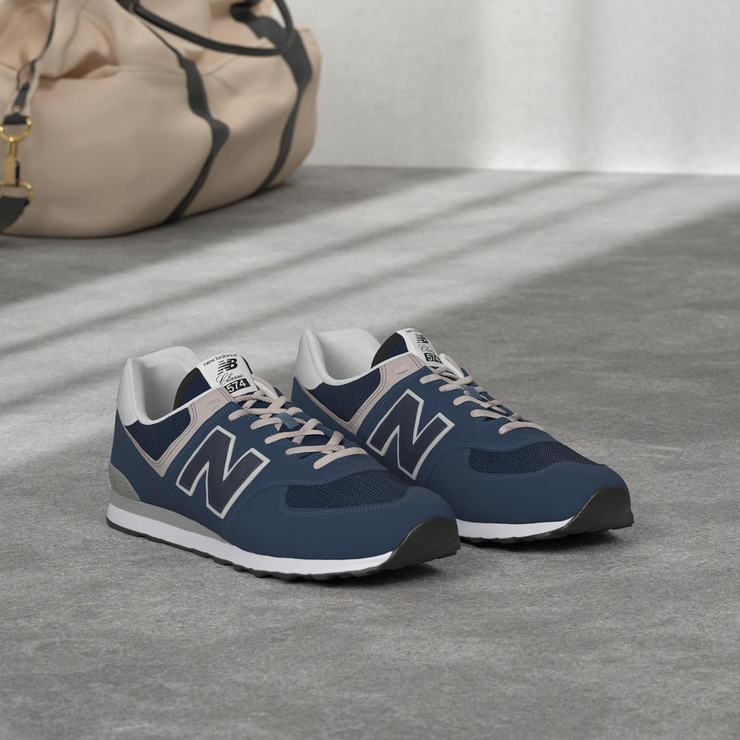 New Balance Herren 574 Sneaker 37 EU Navy, 37 EU Navy
