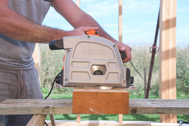 FEIDER FS1612–1 Multimaterial-Tauchkreissäge mit Führungsschiene 1400W - Scheibendurchmesser 165mm -