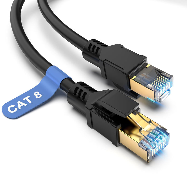 Cat 8 Netzwerkkabel Ethernet Kabel 20M, 40Gbps 2000MHz, 26AWG, S/FTP, Innen Aussenbereich Cat 8 Lan
