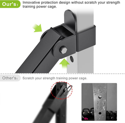 Kipika Belt Squat Lever Arm Attachment for 2„ x 2“ and 3„ x 3“ Square Tube Power Cages - Landmine At