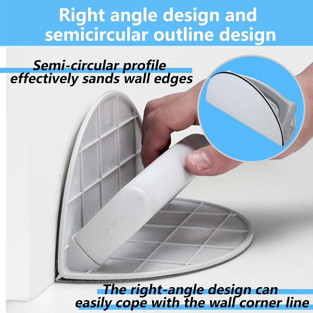 Semi-Circular Angle Sanding Sandpaper Tool, FORMVERSITY Selbstklebendes Schleifpapier Schleifwerkzeu