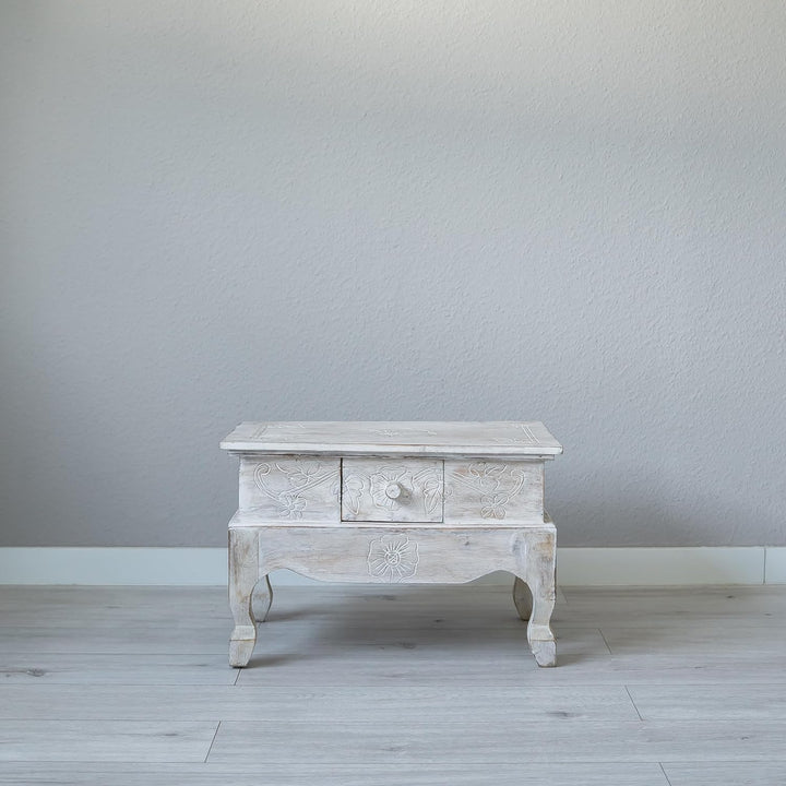 livasia Couchtisch, balinesischer Opiumtisch, Beistelltisch, Nachttisch