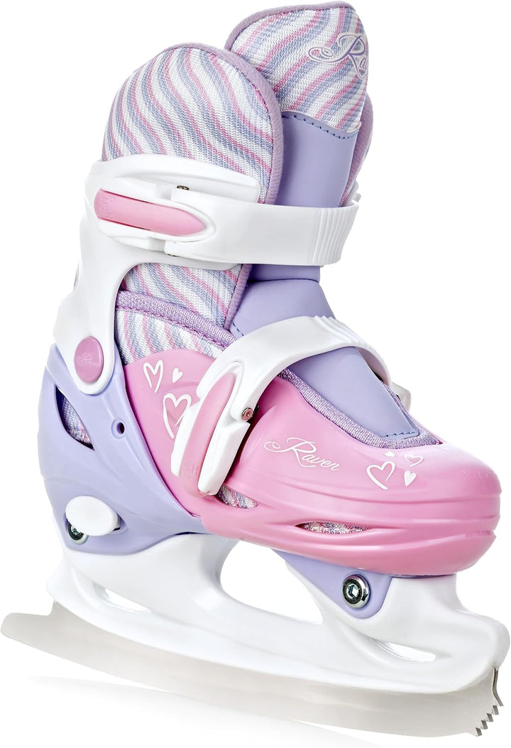 RAVEN 4in1 Inline Skates Triskates Rollschuhe Schlittschuhe Inliner für Kinder Mädchen verstellbar G