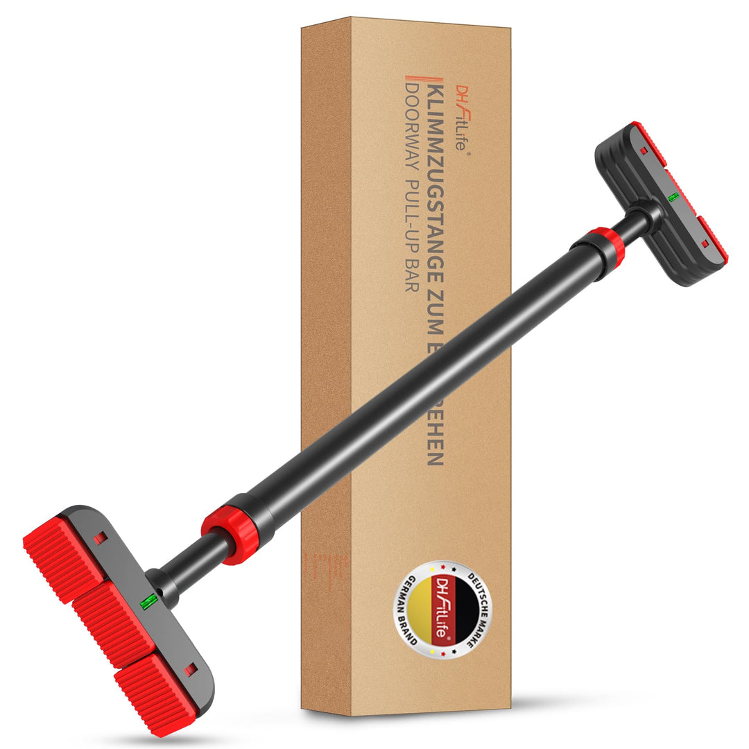DH FitLife Klimmzugstange Türrahmen ohne Schrauben | Pull up bar Doorway zum Eindrehen | Türreck zum