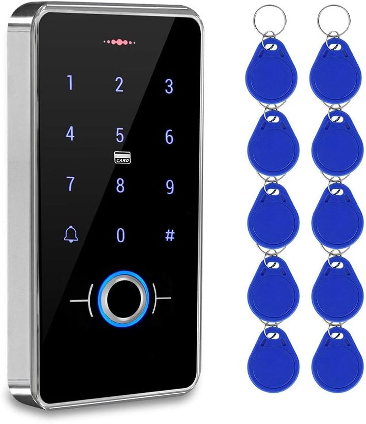 KDL RFID-Biometrischer Fingerabdruck-Zugangskontrolle, wasserdicht, Touch-Tastatur-Leser, DC12 V, Tü