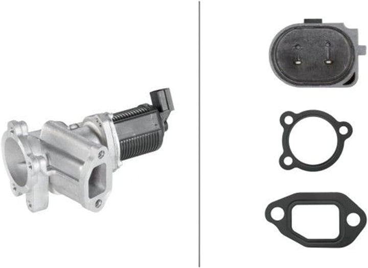 HELLA 6NU 010 171-421 AGR-Ventil - elektronisch - 2-polig - mit Dichtungen