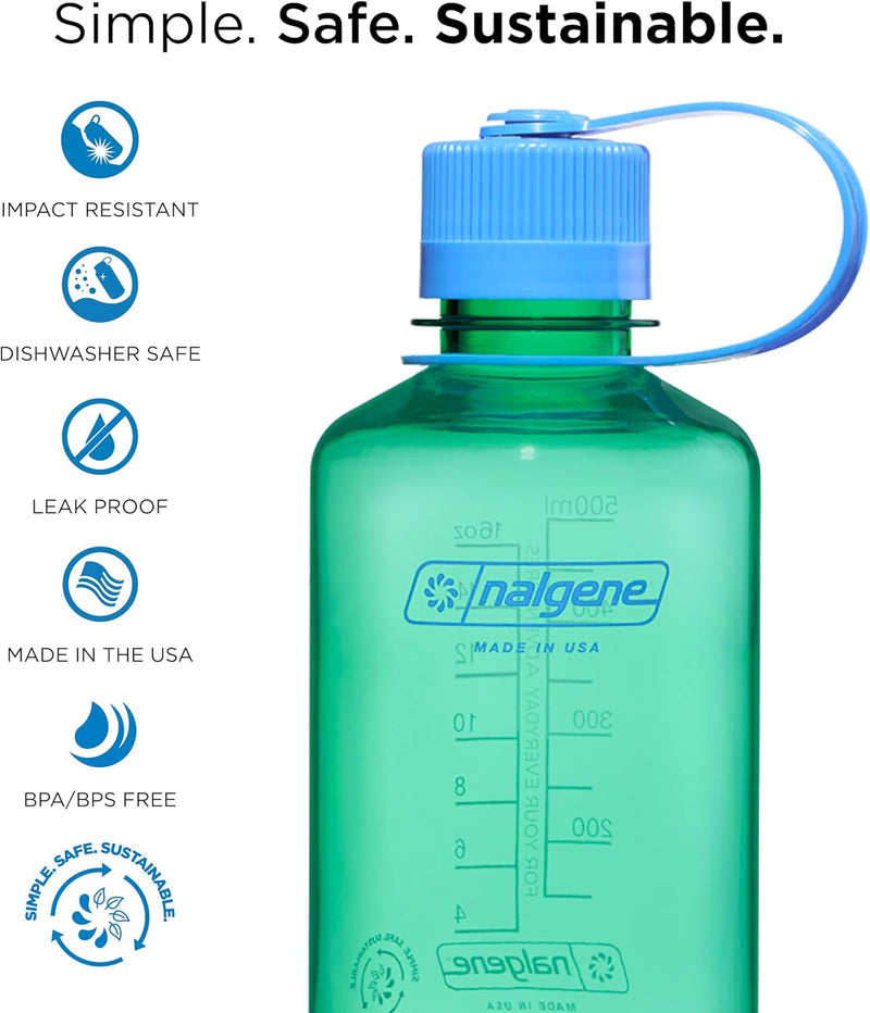 Nalgene Wasserflasche – Leichte Sustain Tritan BPA-freie, bruchsichere Flasche für Rucksackreisen, W