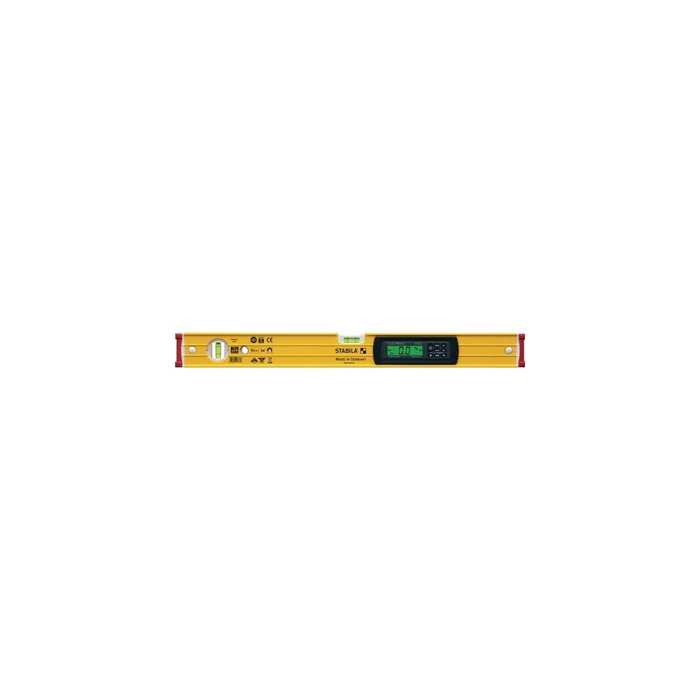STABILA Elektronische Magnet-Wasserwaage TECH 196 M, 183 cm, 2 Digital-Displays, Messbereich: 0° – 3