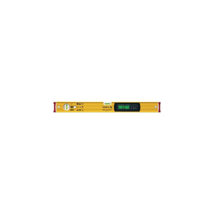 STABILA Elektronische Magnet-Wasserwaage TECH 196 M, 183 cm, 2 Digital-Displays, Messbereich: 0° – 3