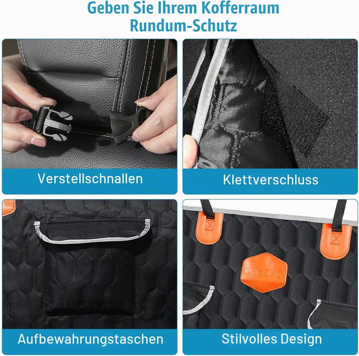 OneAmg Kofferraumschutz Hund Hundedecke Auto Rückbank rutschfest Wasserdicht Kratzfest Kofferraum Sc