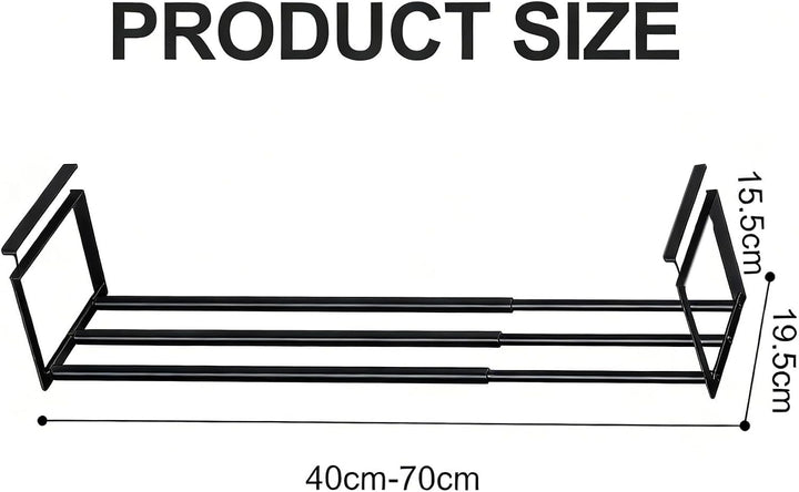 Erweiterbarer Hängender Schrank Organizer 40-70cm | Stilvoll & Einfach zu Installiere | Für Küche, K